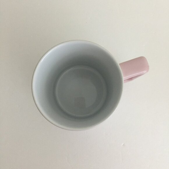 STARBUCKS Valentine's Pink White Paint Splatter Ceramic 12 oz Mug 2017 - Picture 4 of 8